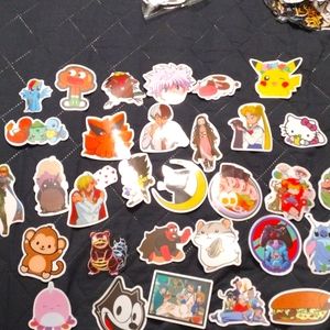 30 random mystery stickers from Pokemon, anime, cartoons, video games and more!